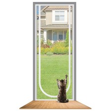 Cat Screen Door, Fly Screen Door Reinforced Scratch-Proof Mesh Pet Barrier