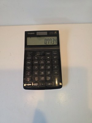 Casio JW-200TV Zwei-Wege-Tischrechner geneigtes LCD schwarz - 12-stellig