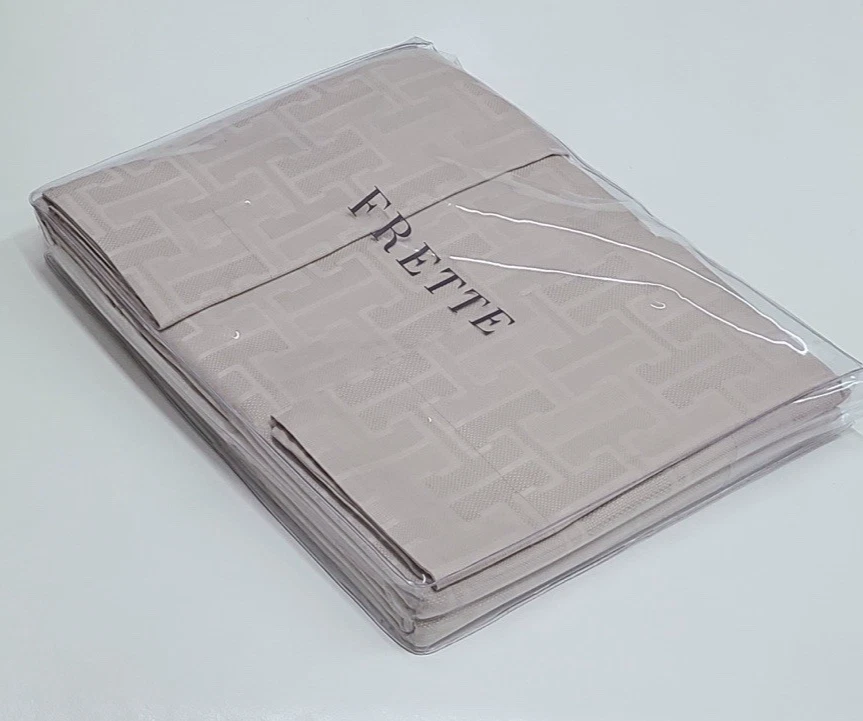 Frette Labyrinth Queen Duvet Set Beige/Beige - Image 3 of 4