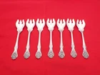 Set of 7 Gorham Sterling Silver King Edward Original Ice Cream Forks SG-8