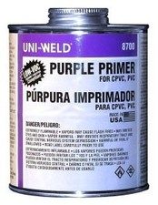 United Elchem 8736S 1 QT Purple Primer ULC 8736S PVC Adhesive