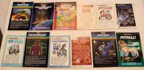 Intellivision Manuals & Overlays lot (used) - 40 manuals, overlays for 23 games