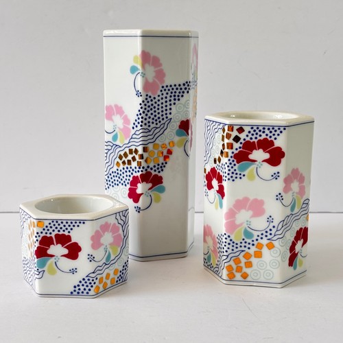 Royal Copenhagen Bing & Grøndahl Votive Candle Holder Annegrete Halling-Koch x3