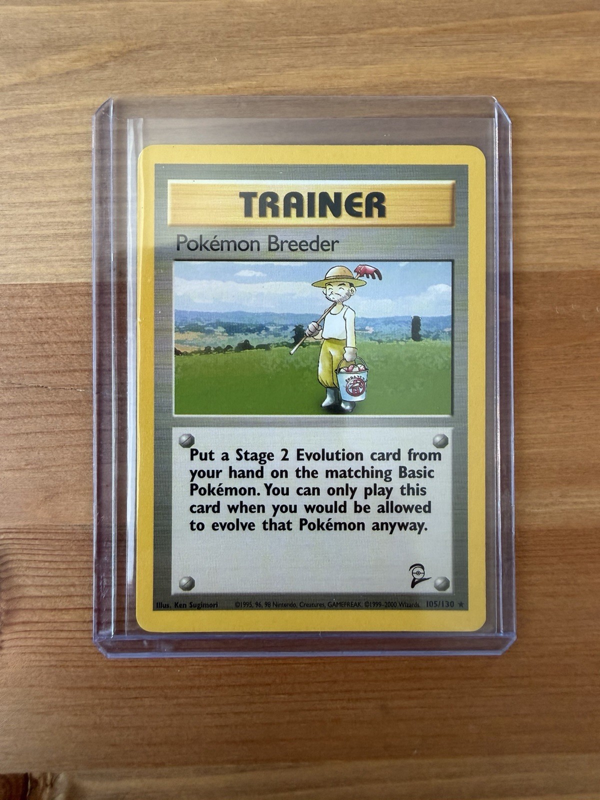 Pokemon Breeder 105/130 Base Set 2 Regular LP Pokemon TCG Free Shipping