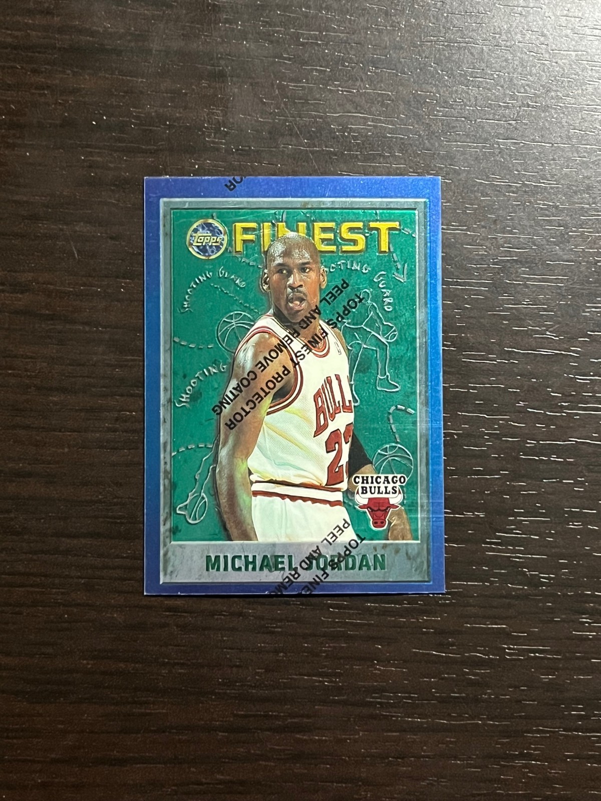MICHAEL JORDAN 1995-96 Topps Finest Card #229 w/ Peel! Chicago Bulls HOF