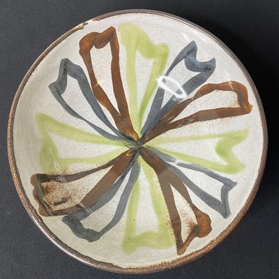 Vintage Mid Century Modern Martz Marshall Studios Bowl with Painted Design