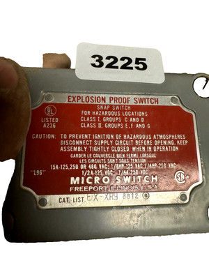 Honeywell EX-XR9 Snap Switch