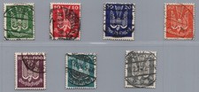 Dt. Reich Michel-Nr. 344 - 350 gestempelt - 350 gepr&uuml;ft