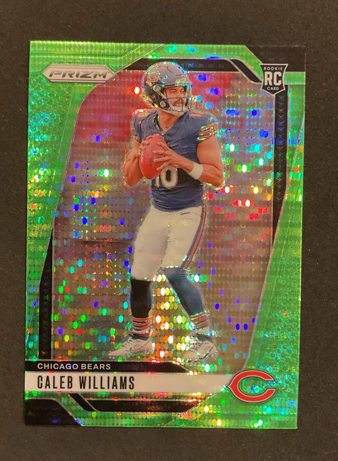 2024 Panini Prizm - Rookies Caleb Williams #301 Neon Green Pulsar Prizm (RC)