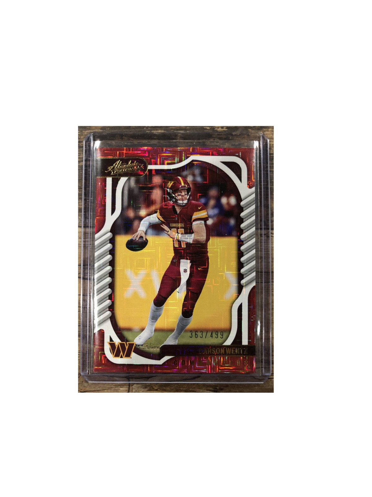 2022 Panini Absolute - Carson Wentz #96 Red Squares /499