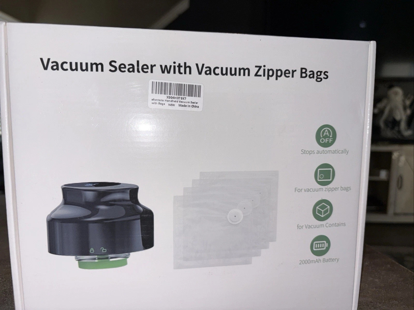 Vacuum Sealer Machine with Bags – Food Preservation System – New in Box