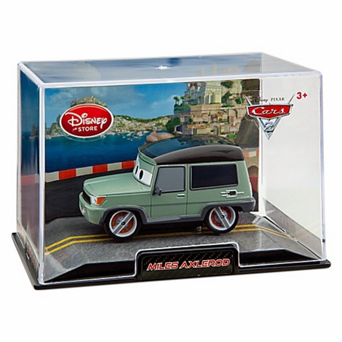 Disney Store Cars 2 Die Cast Collector Case Miles Axlerod 1:43