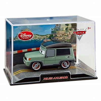 Disney Store Cars 2 Die Cast Collector Case Miles Axlerod 1:43