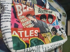 SALVAGE SACS Nyc Tote The Beatles Rock Band Bag Purse 