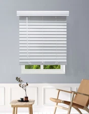 Linen Avenue Faux Wood Blinds Outside Mount