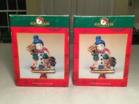 In Box Lot Of 2 Kurt S Aldler Cast Metal Snowman Christmas Stocking Hangers In Box Lot Of 2 Kurt S Aldler Cast Metal Snowman Christmas Stocking Hangers
