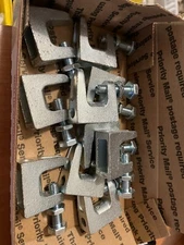 M10 -Beam Clamp Metric 8.8 Bolt and Throw Holes for Threaded stock -25mm Opening