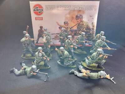 Airfix 1/32 German paratroops pro painted. 54mm.(VERPACKT) x 14 Figuren. 