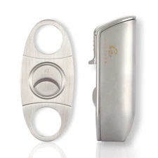 Windproof Metal 3 Torch Cigar Lighter Cutter Set Flame Lighters with Punch Gift