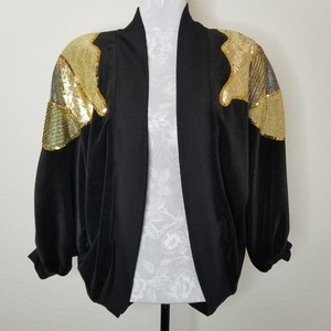 black gold sequin jacket