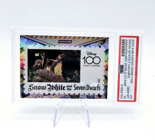 2023 Kakawow Disney 100 Snow White  Anniversary Stamp #2 Holo PSA 10 Pop 5 - Picture 1 of 4