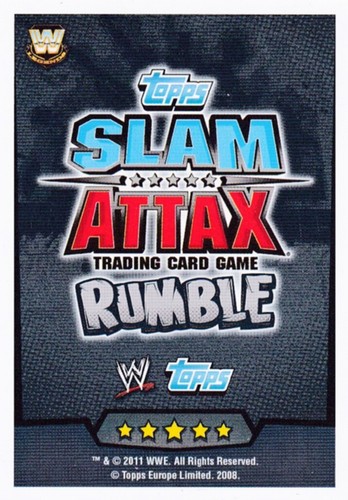 SGT. SLAUGHTER, TOPPS SLAM ATTAX RUMBLE, WWE TRADING CARD, 2011, PACK FRESH. - Picture 2 of 2