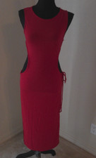 AMBIANCE RED PEEK A BOO DRESS SIZE SMALL