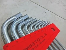 PB Swiss Tools Hexagonal Wrench 9 Set Silver Metal 3212LH-10CN Japan