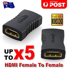 HDMI Female to Female Joiner Coupler Cable Adapter Extender Connector 4K HD TV