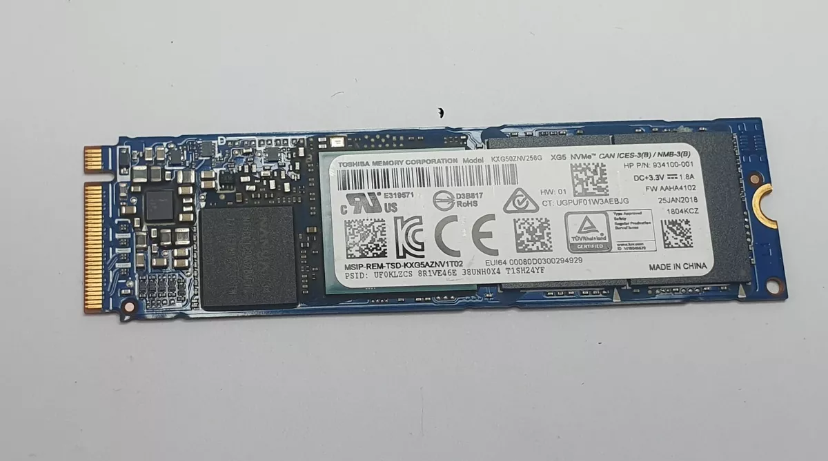 Toshiba XG5 256GB Solid State Drive M.2 2280 TLC NVME PCIe 3.0x4