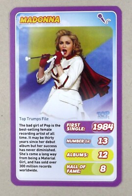1 x info card Pop Star Madonna  2015   Q18