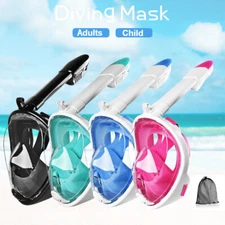Diving Snorkel Face Mask Scuba Goggles Snorkelling Swimming Underwater Anti Fog