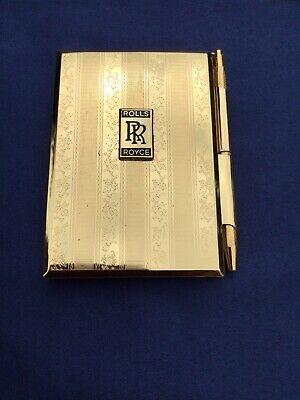 ROLLS-ROYCE ACCESSORY MOTORING NOTES CASE: 1960s - 1970s : GOLD PLATED