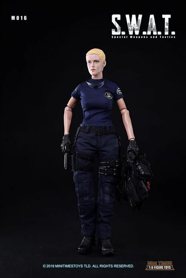 Mini times toys US Female Police Officer SWAT 1/6 M016 Action