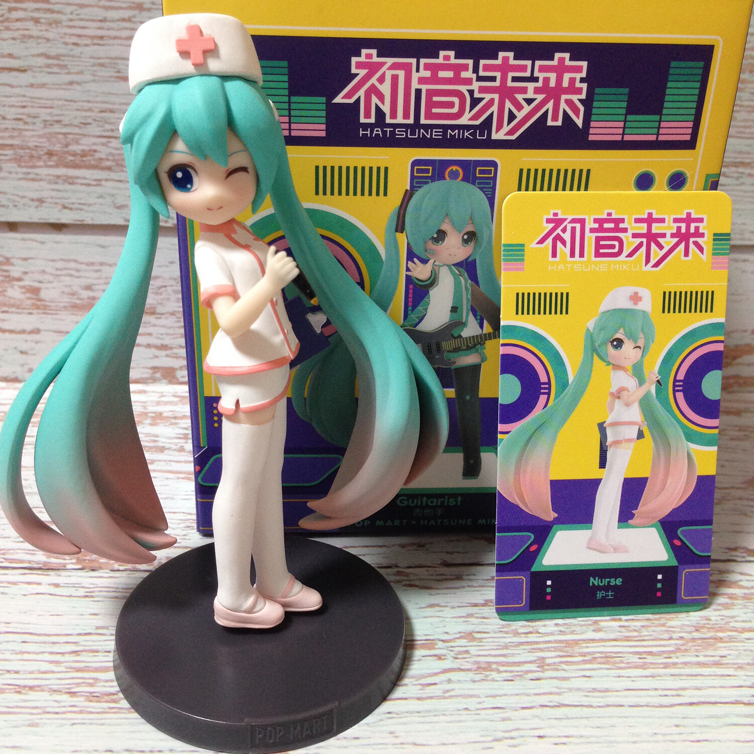 POP MART HATSUNE MIKU Career Series Mini Figure Nurse Designer Art Toy Gift New-image