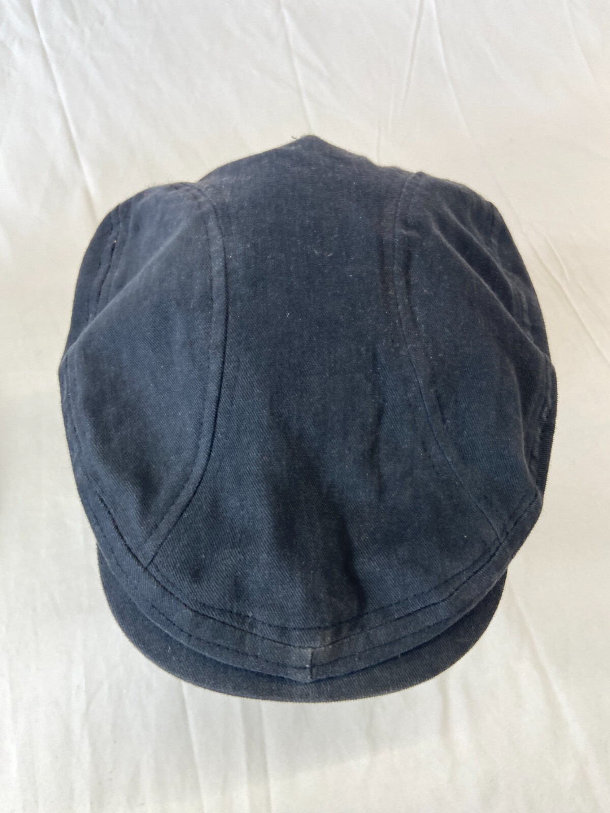 Solid Black Newsboy Hat Fitted Cap Large Classic … - image 4