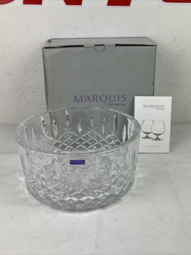 Waterford Crystal Marquis Markham Design Serving Fruit Bowl 9" NEW W/ Orig. Box - Picture 1 of 12