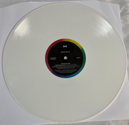 GREAT WHITE Once Bitten LP White Vinyl Jack Russell Rock Me Indie Exclusive NEW - Picture 5 of 12