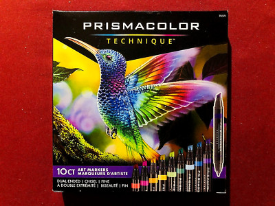 *Prismacolor Technique 10ct Art Markers Chisel & Fine Point*