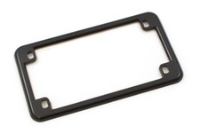 Gloss Black Metal Motorcycle License Plate Frame