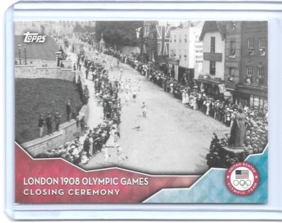 2016 TOPPS OLYMPIC CLOSING CEREMONY CARD LONDON 1908 #CC-2 ~ SUMMER GAMES