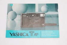 YASHICA T AF 35mm Camera ENGLISH Instruction Manual Users/Owners Guide Booklet