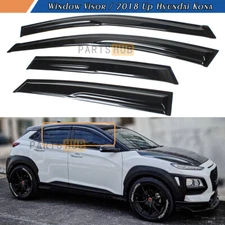 For 2018-2023 Hyundai Kona KDM Mugen Style Window Visors Rain Guards Deflectors