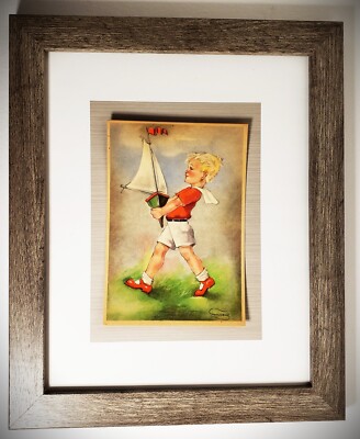 Petrus Bernardus SWILDENS (1913-1983) Original SIGNED Vintage Chromolithograph