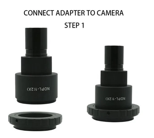 DSLR/SLR 2X Camera Lens ADAPTER C-Mount Nikon/Canon EOS for Microscope - Picture 15 of 23