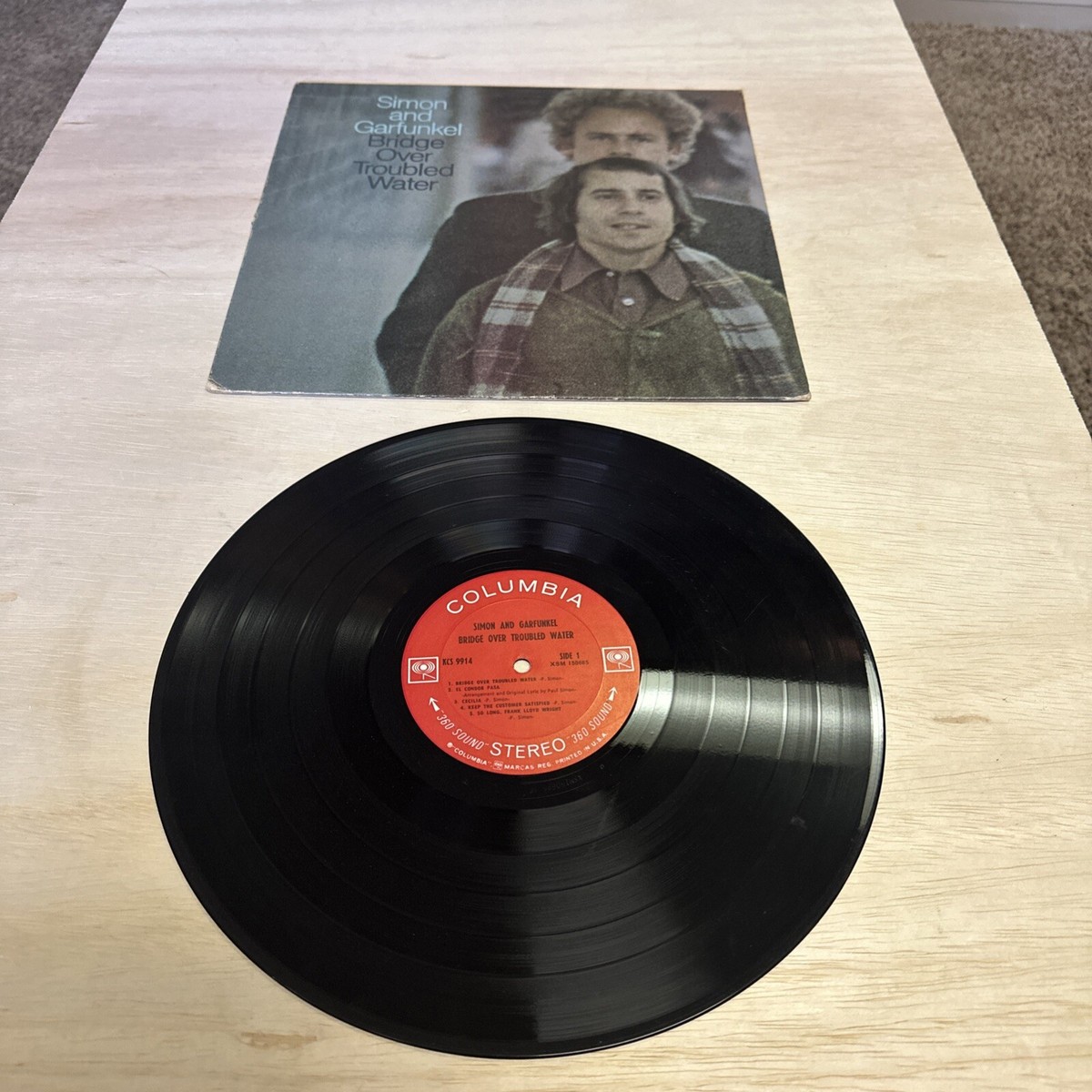 SIMON & GARFUNKEL Bridge Over Troubled Water COLUMBIA LP 1st Press