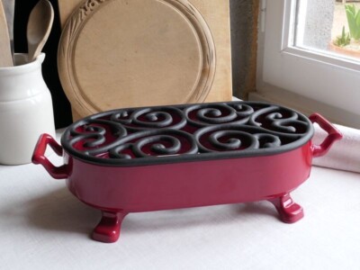 Staub Charfin & trivet | eBay