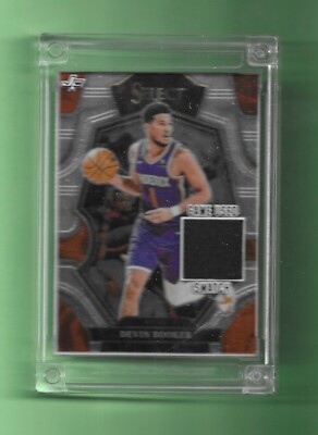 DEVIN BOOKER-PHOENIX! 2022 Select GAME USED JERSEY FUSION