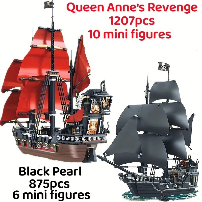Pirates of Caribbean Queen Anne's Revenge Black Pearl Ship