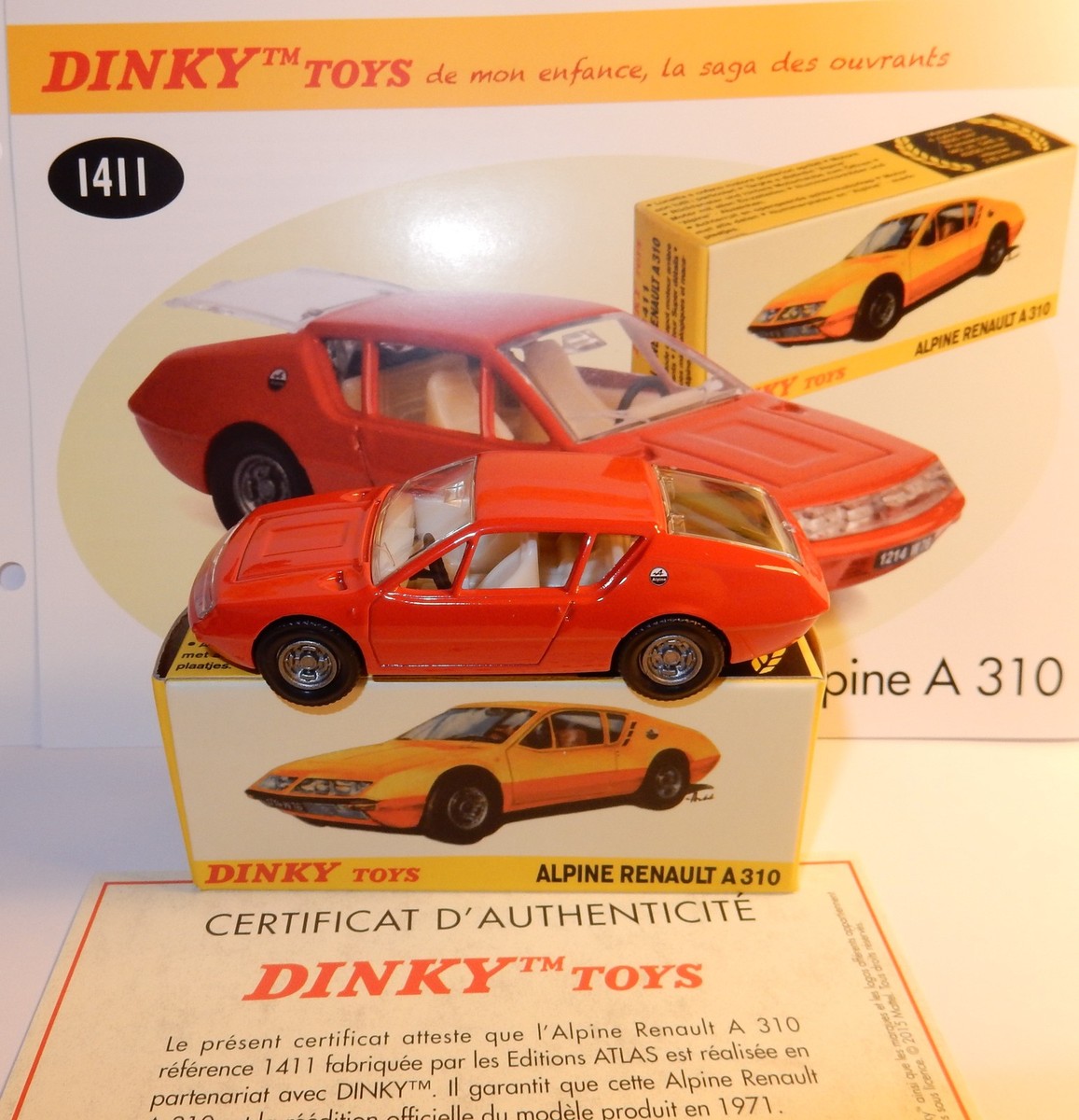 Miniature Dinky Toys Atlas Alpine Renault A310 Rouge 1/43 - Boîte D'origine